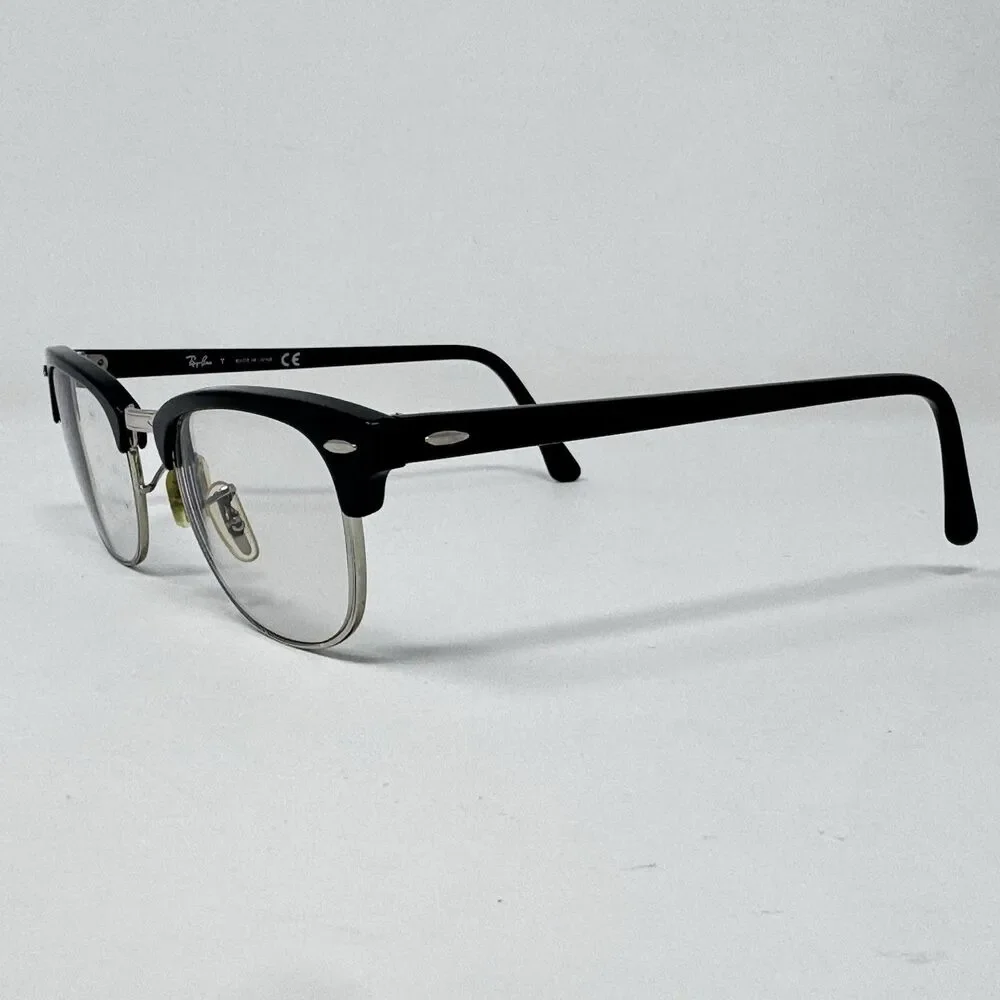 Ray-Ban RB5154 Clubmaster 2000 Black Silver Eyeglass Frames 49-21-140